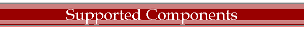 Supported Components